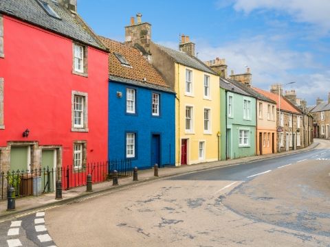 Anstruther in a Summer Afternoon Fife Scotland.