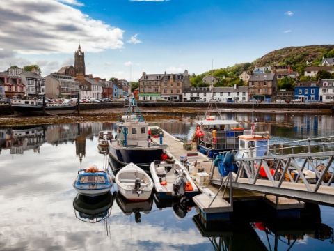 Tarbert Harbour Argyll and Bute Scotland UK.