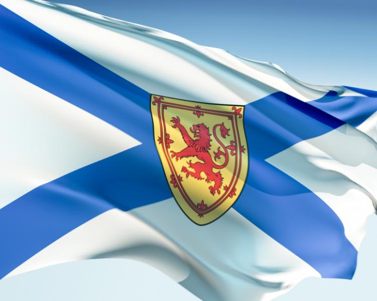 State flag of Nova Scotia in Canada